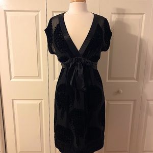 BCBG MAXAZRIA Black Dress side zip size 10